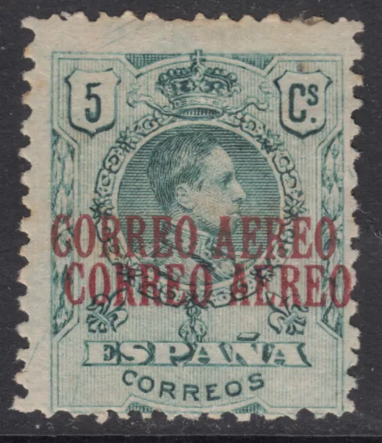 VARIEDAD DOBLE SOBRECARGA  ALFONSO XIII * 292hh - AÑO 1920 - MH