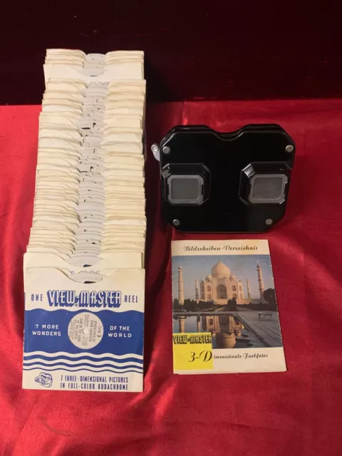 Sawyers View Master 1950er - Bildbetrachter - Bakelit + 72 Bildscheiben - Top