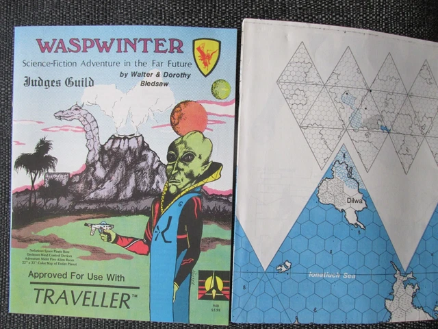 Jg Traveller Waspwinter Sci Fi Rpg Judges Guild Role Play Game Book