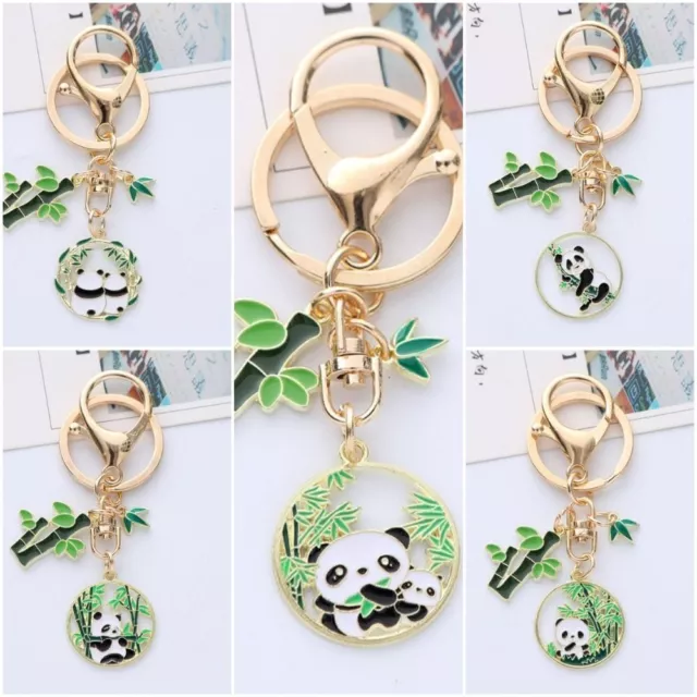 Bag Pendant Chinese Style Panda Keychain Panda Pendant  Schoolbag Pendant