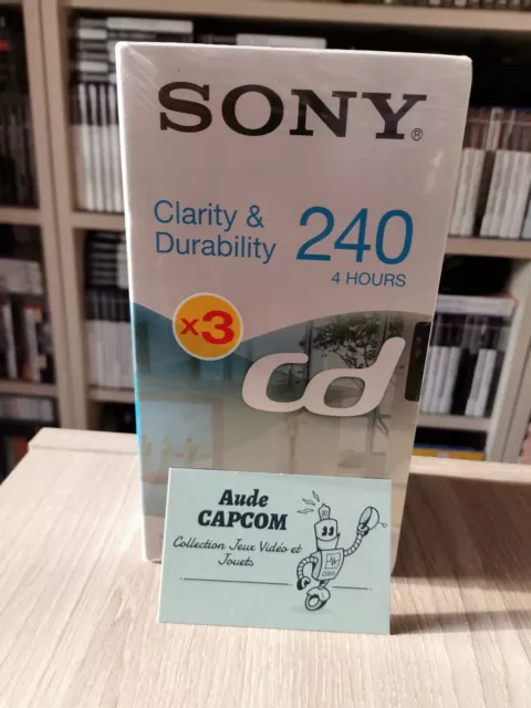 Film cassette [VHS Pack] Sony 3 VHS de 240 mn Neuf sous blister