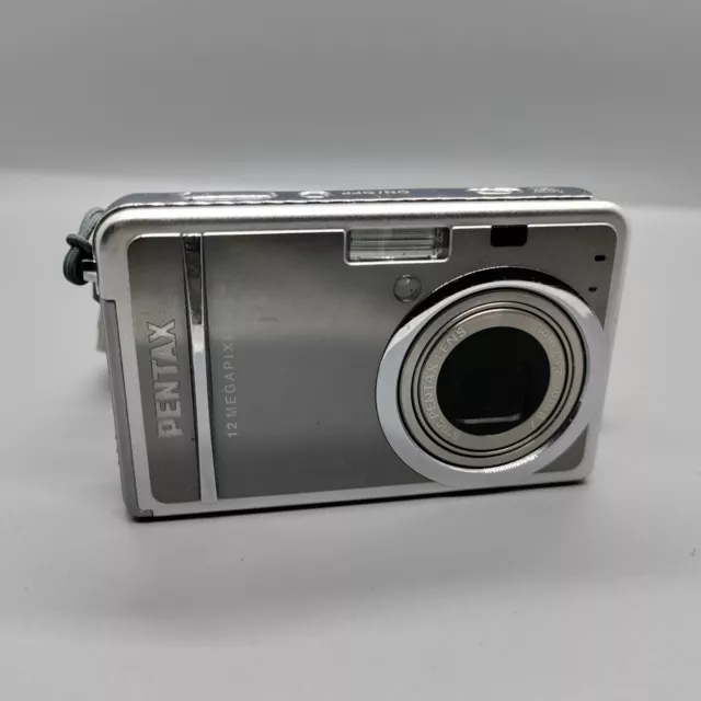 Pentax Optio S12 12,0 megapixel fotocamera digitale compatta argento testato