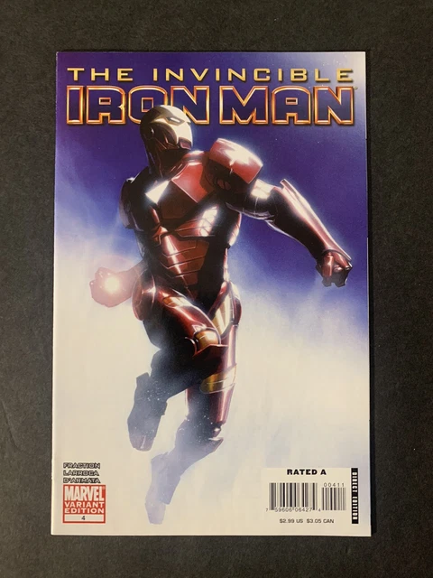 Invincible Iron Man #4 (2008) Matt Fraction Salvador Larroca Variant Edition NM