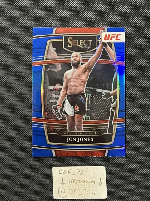 Jon Jones - UFC 2022 Panini Select - Blue SILVER Concourse PRIZM #55 - M/NM