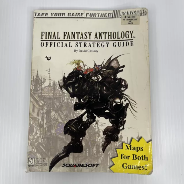 Final Fantasy Anthology Official Strategy Guide Brady Games 1999 SquareSoft