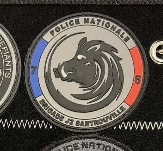 ÉCUSSON POLICE OBSOLETE POUR COLLECTION