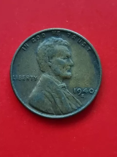 1940-S USA Wheat Penny One Cent