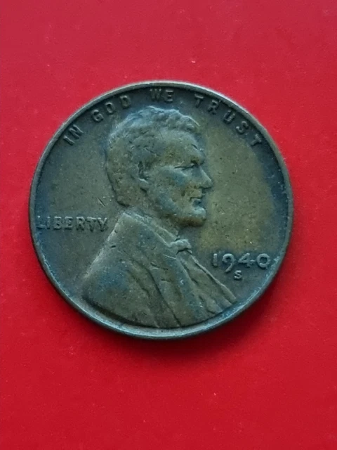 1940-S USA Wheat Penny One Cent