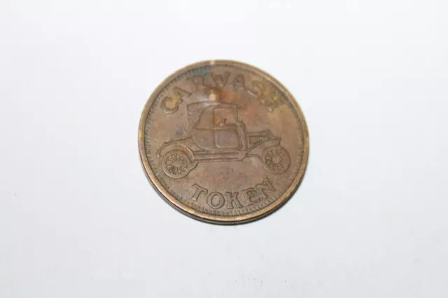 Vintage Brass Car Wash Token