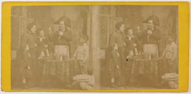 France, Scene Of Genre, Apothecary, Photo PL27L3n Stereo Vintage Albumin