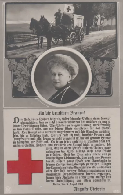 AK.-1.WK.-An die deutschen Frauen-Kaiserin Auguste Victoria-1914