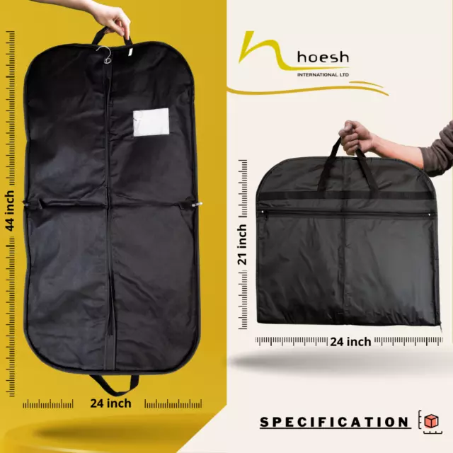 Hoesh Waterproof Breathable Cotton Dress Suit Carrier Cover Garment Travel Bags 2