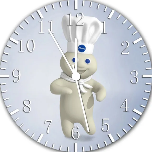 Pillsbury Doughboy Frameless Borderless Wall Clock Nice For Gifts or Decor W416