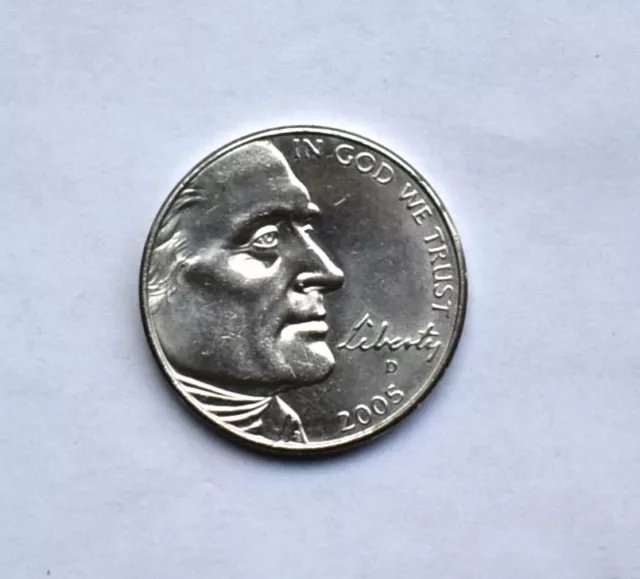 2005 D Rare Jefferson Buffalo Nickel Error Wounded Spear DD Lettering More Read