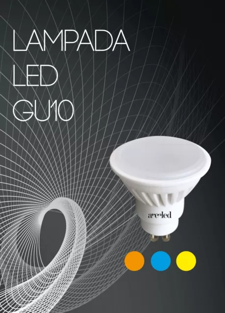 LAMPADINA GU10 9W LED Lampadina Porta Faretto Incasso Lampada 900LUMEN CERAMICA!