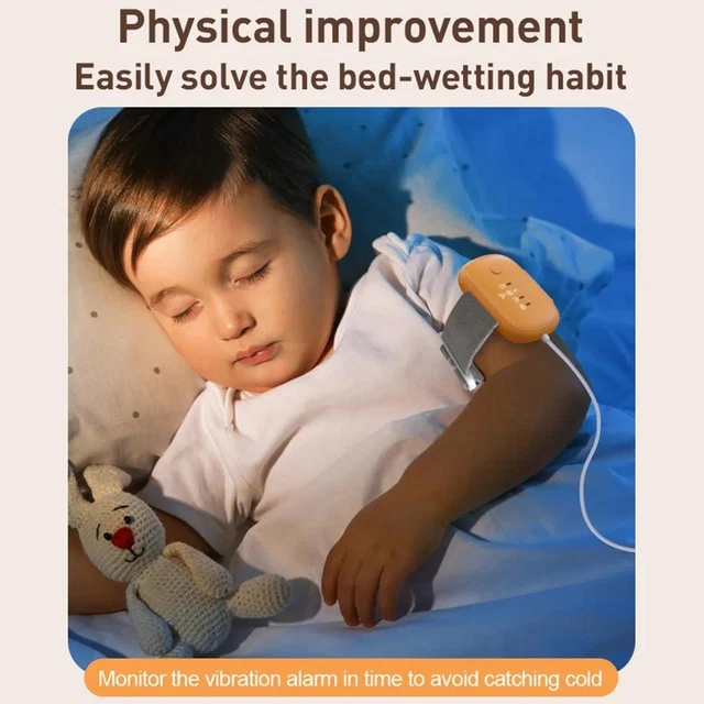 ALARMA DE ENURESIS para niños recargable, vibraciones inalámbricas de ...