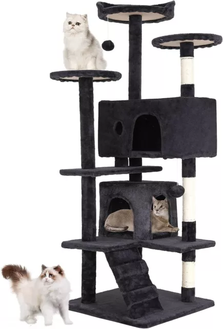 54 inch cat tree tower Playing House Condo Center Large Playing Activity