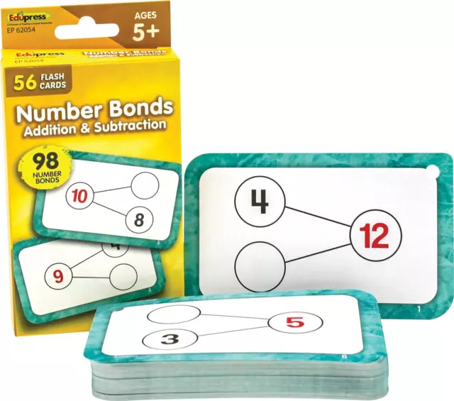 Teacher Created Resources Number Bonds Flash Cards - Addition and Subtraction