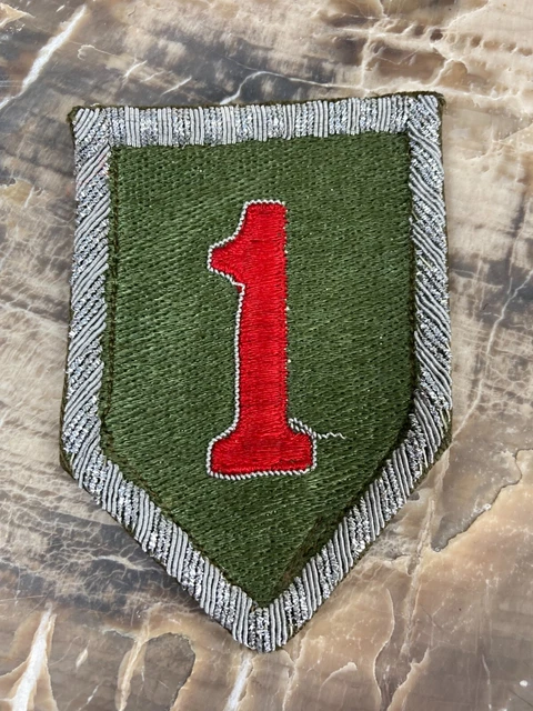 WW2 US ARMY Military 1st Infantry Division German Bullion Shoulder ...