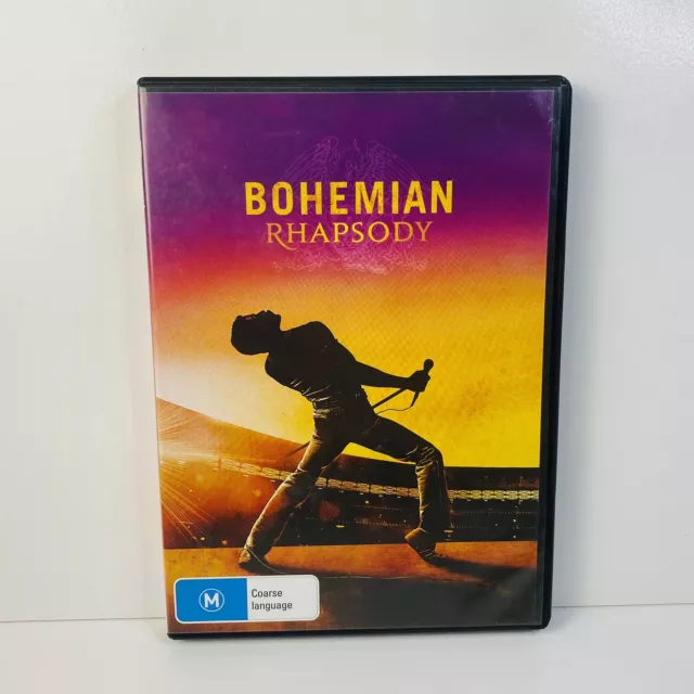 Bohemian Rhapsody (DVD, 2018)  Region 4 - Fast Free Post - LIKE NEW
