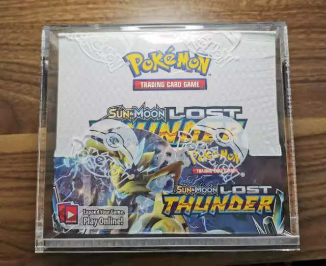 Pokemon Acrylic Display Case for Booster Box fits SM and SS - UV protective
