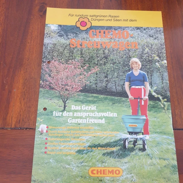 CHEMO Streuwagen Schlepper Traktor Prospekt Landmaschine m