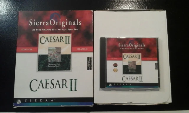 Jeu PC Big Box Caesar II - Sierra - Neuf Sous Cellophane - Jeu De Stratégie