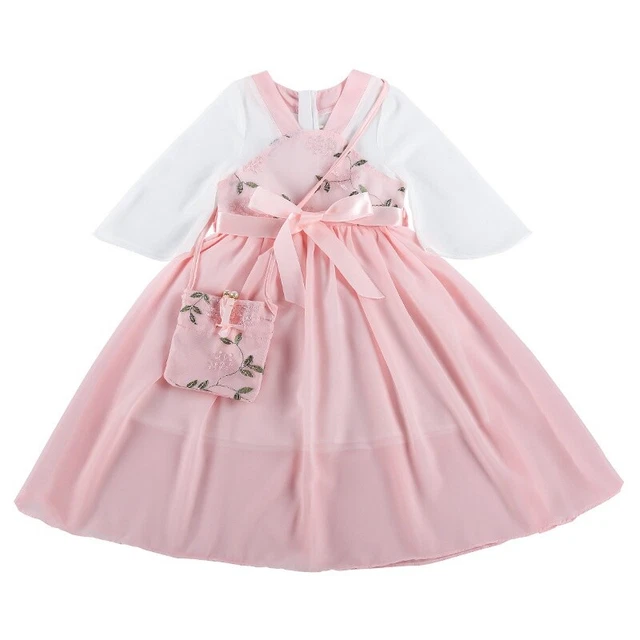 Ragazza Cosplay Hanfu Abito Cinese Fairy Abbigliamento Ricamo Floreali Retrò