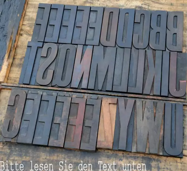 riesige HOLZLETTERN 20 cm zum AUSSUCHEN Holzbuchstabe Lettern Typographie ABC