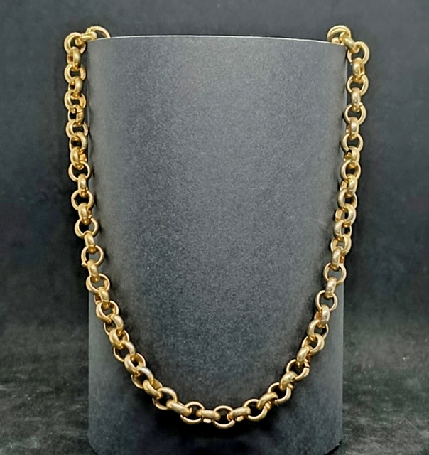 Collier Maille Serpent Plate Avec Décor émail Noir - Bijou Vintage Femme - Occasion