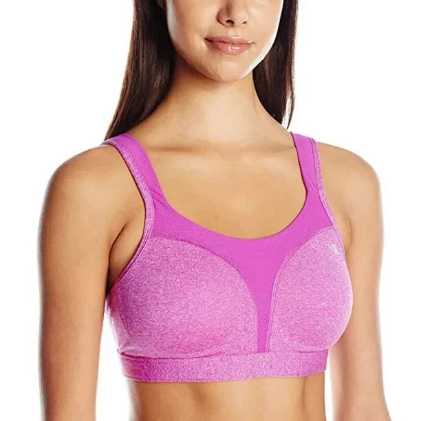 Champion Donna Pois Comfort Completo Sostegno Alto Impatto SPORTS Bra-Raspberry,