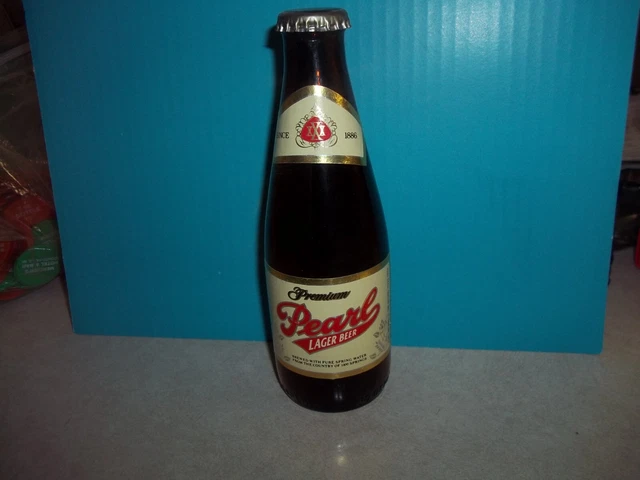 Vintage PEARL BEER 7 Ounce BOTTLE + ORIGINAL CAP San Antonio Texas Bar EMPTY