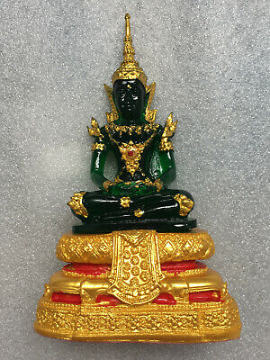 Perfect! Phra Kaeo Morakot Emerald Buddha Statue Rare Lucky Buddhist Thai Amulet