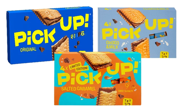 Bahlsen Mix Pick Up Caramello Salato Original e Choco&Milk 112g [3 Confezioni]