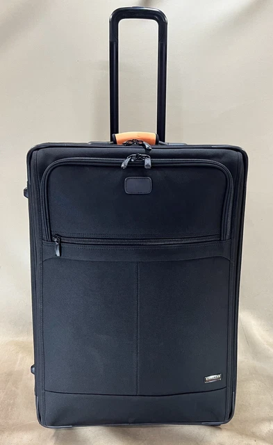 Kirkland Signature Black 27” Upright Expandable Wheeled Large Trip Suitcase