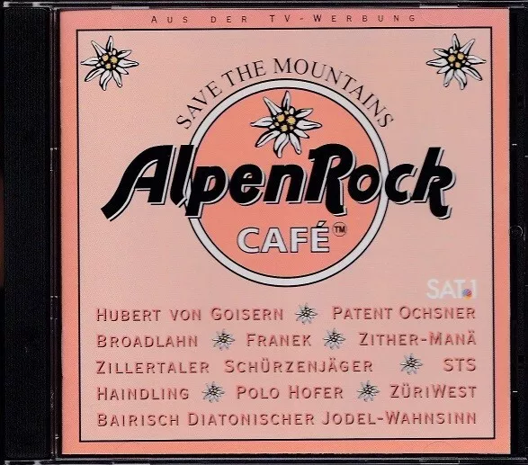 Alpen Rock Cafe Vol. 1 - Save The Mountains * New Cd Compilation 1995 * Neu
