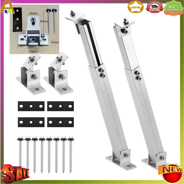 Supporto Per Modulo Solare A Tetto Piatto, In Alluminio - Foto 9