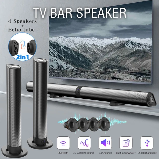 BLUETOOTH TV HOME Theater Soundbar Sound Bar Speaker System Subwoofer ...