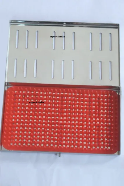 SS Sterilizing Case Silicone Mat With Autoclave 12 x 20cm Ophthalmic
