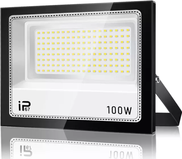 Projecteur Exterieur Spot LED 100W, 10000LM Superlumineux Projecteur,Ip67 Étanch