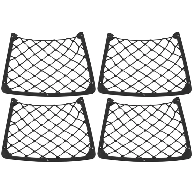4 pièces organisateur de poche pour voiture pochette en filet pour voiture