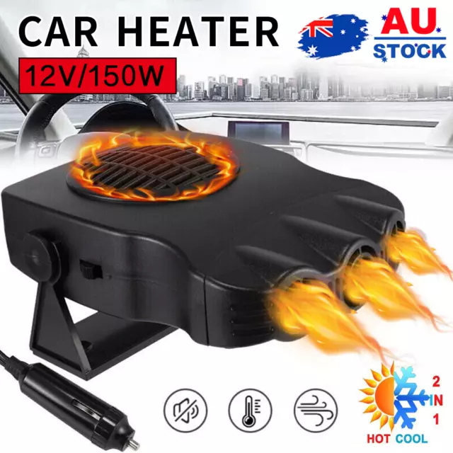 Car Heater 12V 150W Windshield Defogger Defroster 360° Auto Window  Defroster◐