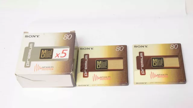 2 x Sony MiniDisc MDW-80 Premium Neu  Nr.1548