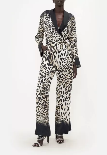 CAMILLA Cool For Cats Silk Embelished Jumpsuit RRP $899