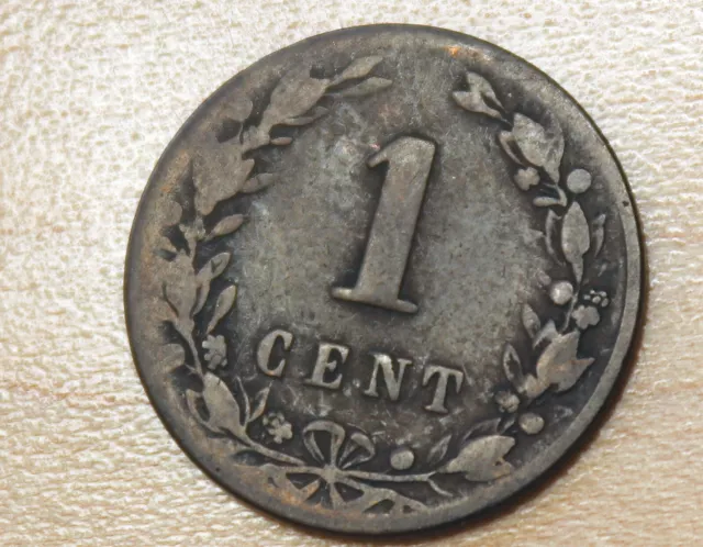 1881 Netherlands 1 Cent 3