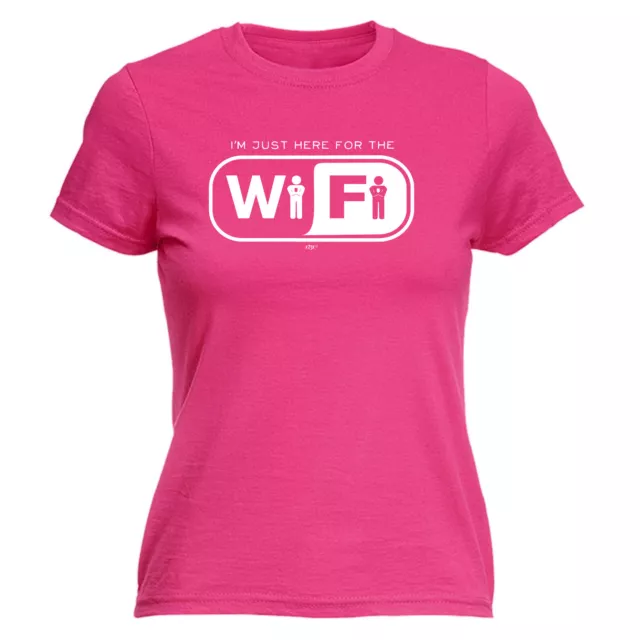 Im Just Here For The Wifi - T-shirt donna divertente t-shirt regalo novità