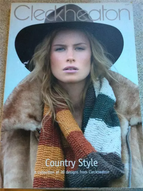 Cleckheaton Knitting Pattern book 5000 Country Style 30 Designs 8ply Jumper Knit