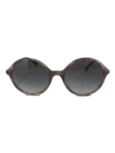 CHANEL #265 sunglasses plastic brown gray PERLE round