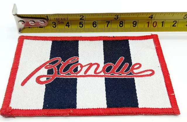 Rare Vintage Original 1970's Blondie Debbie Harry Embroidered Sew On Patch Badge