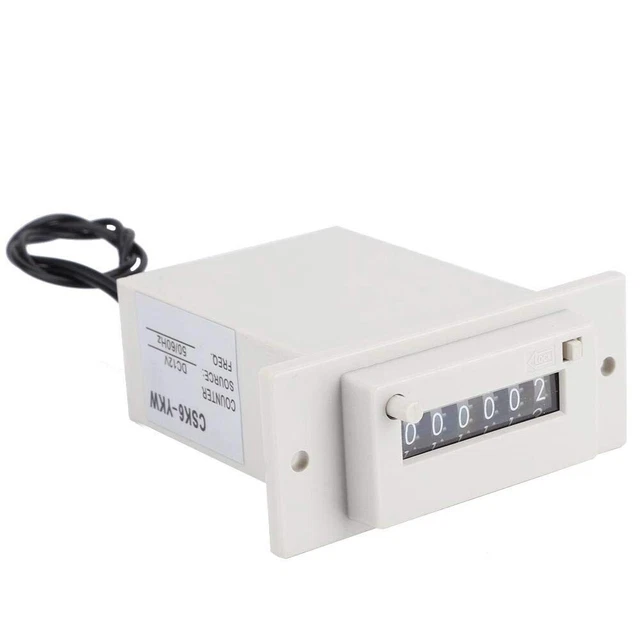 CSK6 YKW Contatore Elettromagnetico 6 cifre 0 999999 Contatore Impulsi DC 12V